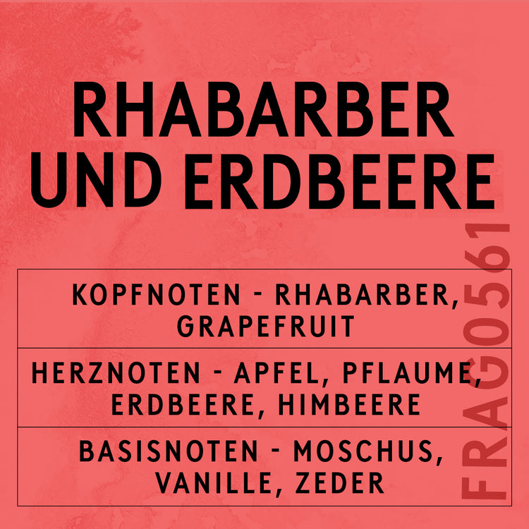 Rhabarber & Erdbeere Duftöl Karte