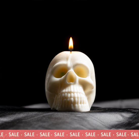Totenkopf - Kerzengießform für Stumpenkerzen