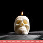 Totenkopf - Kerzengießform für Stumpenkerzen