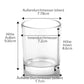 30 cl Ebony Luxus-Kerzenglas - Transparent (6er Pack)