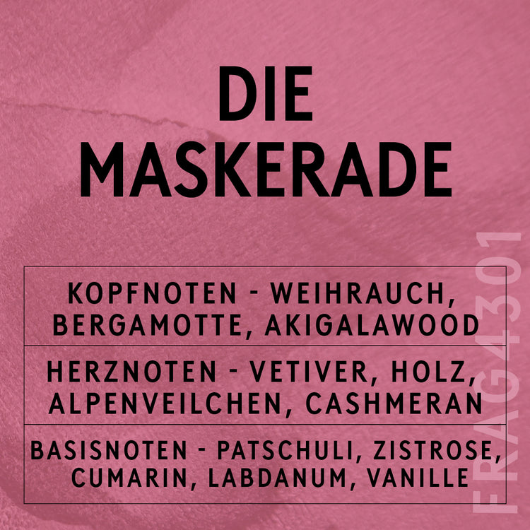 Die Maskerade Duftöl Karte