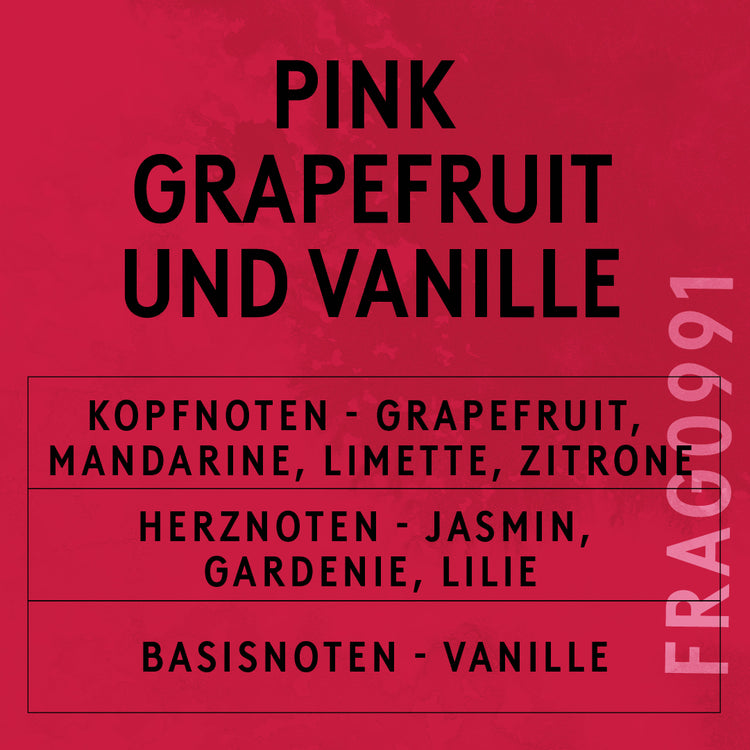 Pink Grapefruit & Vanille Duftöl Karte