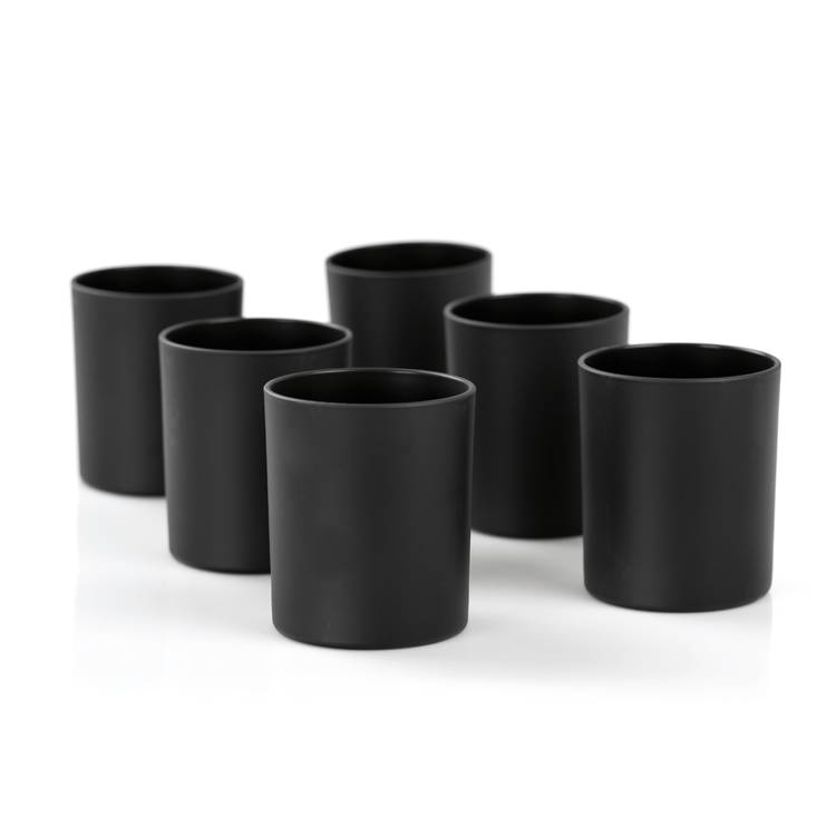 Candle Shack Candle Jar 20cl Lotti Candle Glass - Externally Matt Black (box of 6)
