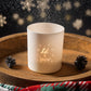 Let It Snow - Weihnachtliches 30 cl Lotti Kerzenglas mattweiß (6er Pack)