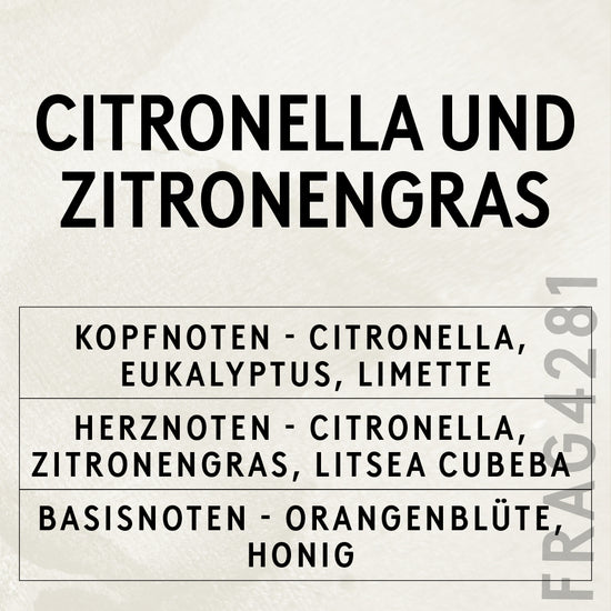 Citronella & Zitronengras Ätherisches Öl mit Citrepel Insektenschutzmittel