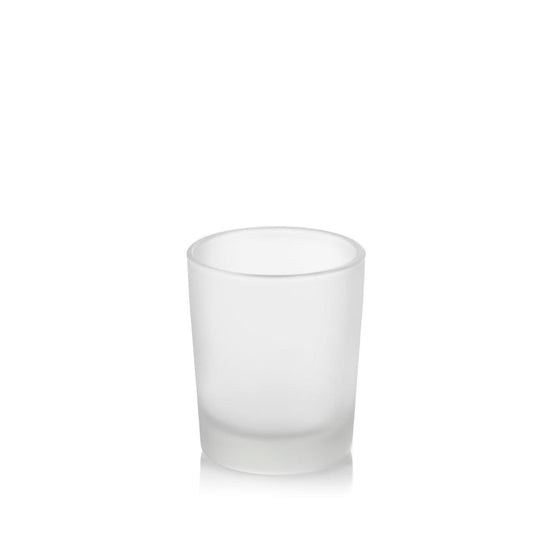 Candle Shack Candle Jar 9cl Votive Candle Glass - Frosted Finish