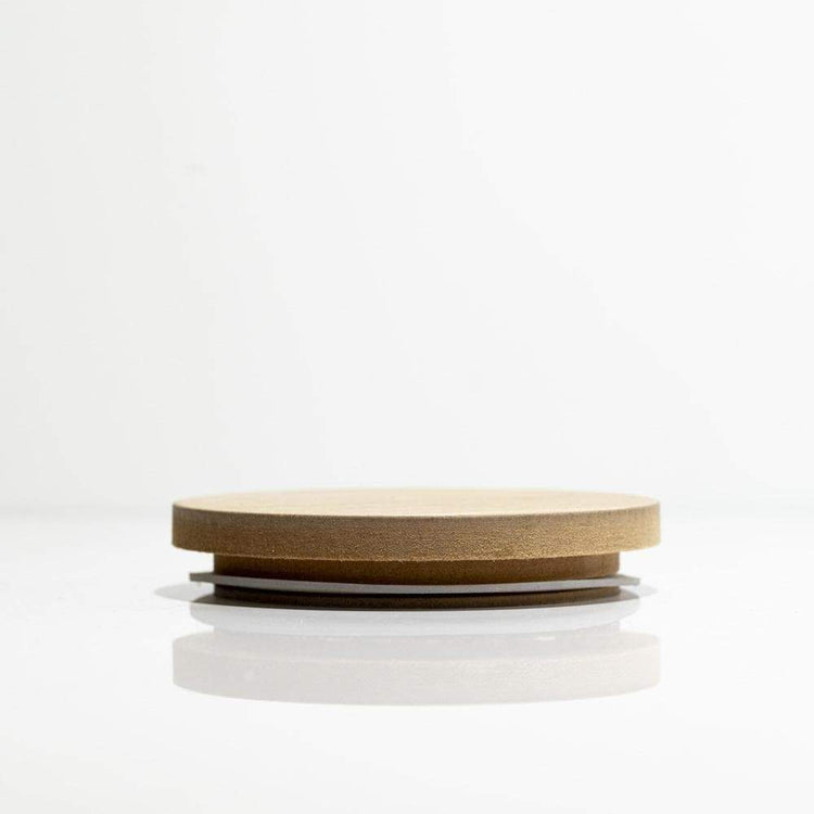 Candle Shack Lid Wooden Lid - Natural - for 30cl Ebony