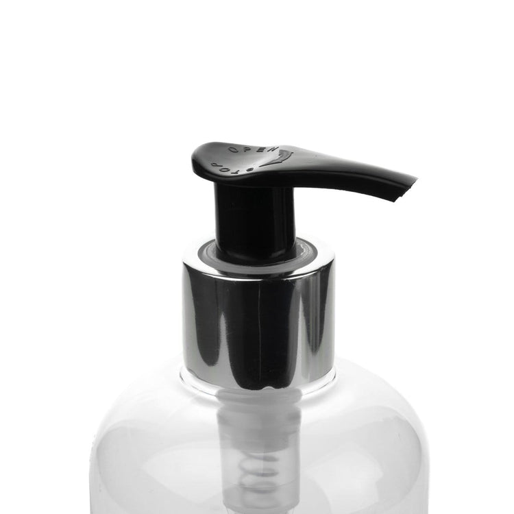 Candle Shack Packaging 300ml Short Bottle Pump - Silver Collar
